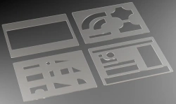Babashki Toy Stencils, article A8