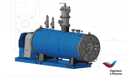 Boiler cooking fodder brand KVK working volume of 8.5 cubic metres.