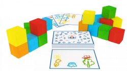Set "Coloured cubes "Who is faster?" (art. N-86)