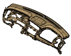 Instrument panel frame (item No. 84711-BW000IJT)
