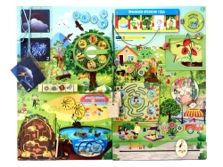 Bisiboard (didactic panel) wall mounted SUMMER. Series ECOLOGICAL EDUCATION