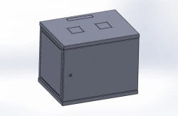 Wall-mounted telecommunication cabinet ??-15U-60-40-DG