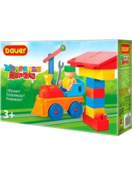 Bauer Children's Educational Constructor Toy "Railway" 26 elements in a box, article 702