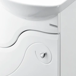 Bathroom cabinet under sink Aquaton Kolibri 45 left white 1A065201KO01L1.A065.2.01K.O01.L
