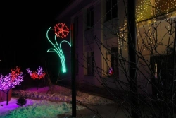 LED console (LED panel) "Carnation" - decorative street lamp on brackets (modifications 220V, 24V, 12V)