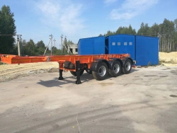 Semi-trailer-container wagon