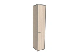 Single-door shelving unit, high, narrow 406*402*1980 mm ASUZ-4