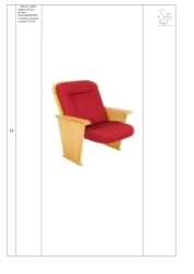 Armchair, brand "Versailles Beech" size: 525*650*980 mm (W*H*H), seat cushion thickness 110 mm