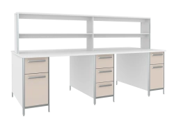 Island table SKDL 4-2 from the set of furniture for clinical diagnostic laboratories according to TU 9452-013-13305037-2010