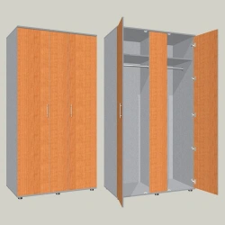 Double-door two-section wardrobe ???-2
