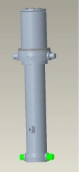 Telescopic hydraulic cylinder ZKCUP0063 with brackets