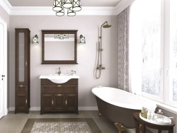 Washbasin cabinet Aquaton Idel 85 oak chocolate 1A195601IDM801.A195.6.01I.DM8.0