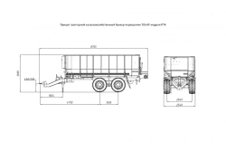 Tractor trailer Tonar PT4 with axle units PT4-2915300