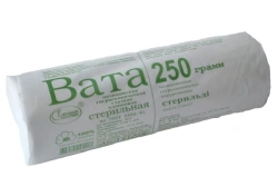 Medical cotton wool hygroscopic eye cotton sterile according to GOST 5556-81
