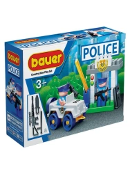 Bauer "Police" children's construction set "Checkpoint" 47 pieces in box, article 628