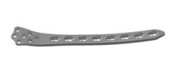 Distal condyle plate for femur with angular stability in 8 versions