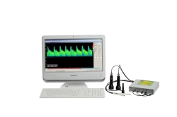 Ultrasonic Doppler blood flow velocity analyser with functions of two-channel echoencephalograph "Complexmed" execution