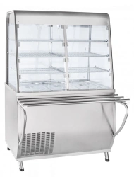 Refrigerated high-temperature display counter with neutral cabinet ???(?)-70?-?-??