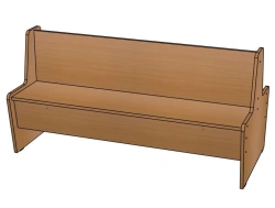 Sofa ''Cheburashka'' No.1 (wood) H260/ NM15