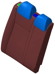 Right rear seat backrest part 5DR (FBr PE)