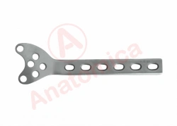 Femoral condyle support plate with limited contact