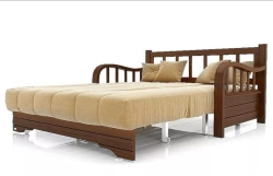 Sofas, sofas, couches with wooden frame, transformable into beds "Charm-Design" type 1