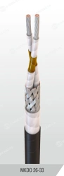 Small-size mounting wire with increased mechanical characteristics for operation at voltage of 250 V AC cha