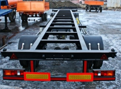 Car trailer 8338AC, with air suspension or spring-balanced suspension, with tyres 235/75R17.5 or 215/75R17.