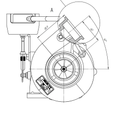 Turbocharger type Turbo S200 of YaMZ-534 engine