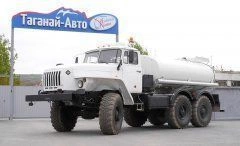 Tank truck for transportation of technical water and food products ???? type 56702 of modification 567528 on chassis Ural 5557-4