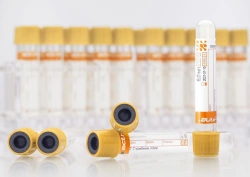 Vacuum tubes "Acti-Fine®" for venous blood sampling with thrombin gel, size 13x75 mm, volume: 4,0 ml.