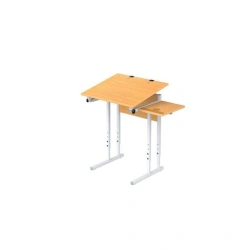 Pupil's desk for drawing and painting adjustable