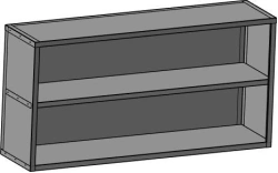 Shelves for storing kitchen utensils and equipment, type : PNO.