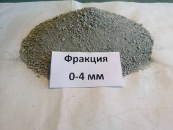 Crushed sand of class II with grain size up to 4 mm