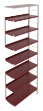 Metal shelving unit 880x300x2352 mm