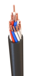Control cable with copper conductors and PVC plasticate insulation for rated alternating voltage up to 660 V of frequency up to 
