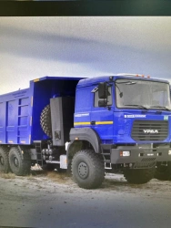 Dump truck without CMU, with CMU 5831G6 mod.5831G6 on the basis of Ural 6370 C CNG chassis