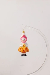 Licence Christmas tree toy made of glass "Radish"