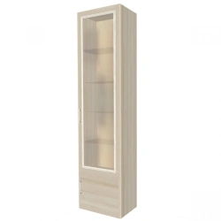 Closed pencil cupboard with glass door Model: SHP-3 of "Edelwood" trade mark