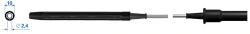 Holder (cable) for connection of monopolar instruments (electrodes)