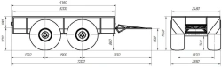 Trailer to snowmobiler "Predator" P25-160