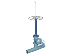 Device for installation of plug in tee type GAKS-UZ-150/300