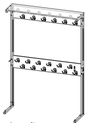 Metal frame coat rack (Trade mark Alliance-C)