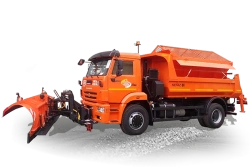 Combined ED 244KMK road machine on the basis of KAMAZ 53605-A5 vehicle