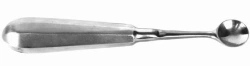 23-309-06 Bruns bone curette round with hollow handle #6