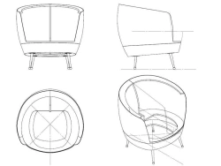 Seating furniture. Project FFM-01.