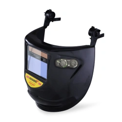 Welder's face shield with helmet-mounted protective helmet KN e684 PRESIDENT, item no. 05515