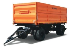 Tipper flatbed trailer 8551M6 with axles PLANT 1202-2410002, tyres KAMA