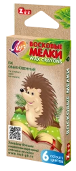 Wax crayons "ZOO" 6 colours.