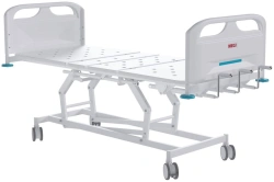 MEGI Spin 2 Medical functional bed with mechanical height adjustment (screw mechanism), plastic backrests,